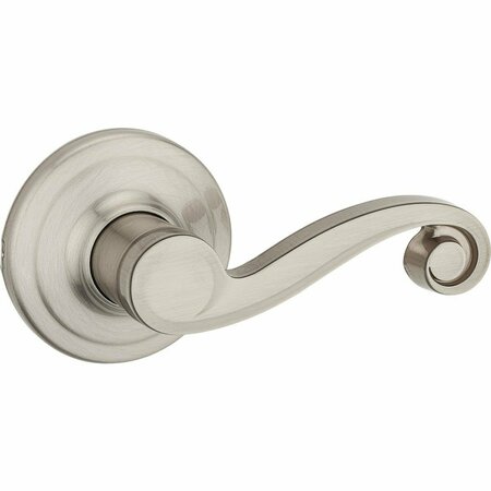 KWIKSET Signature Series Satin Nickel Left-Hand Lido Dummy Door Lever 788LL 15 CP LH